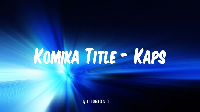 Komika Title - Kaps example